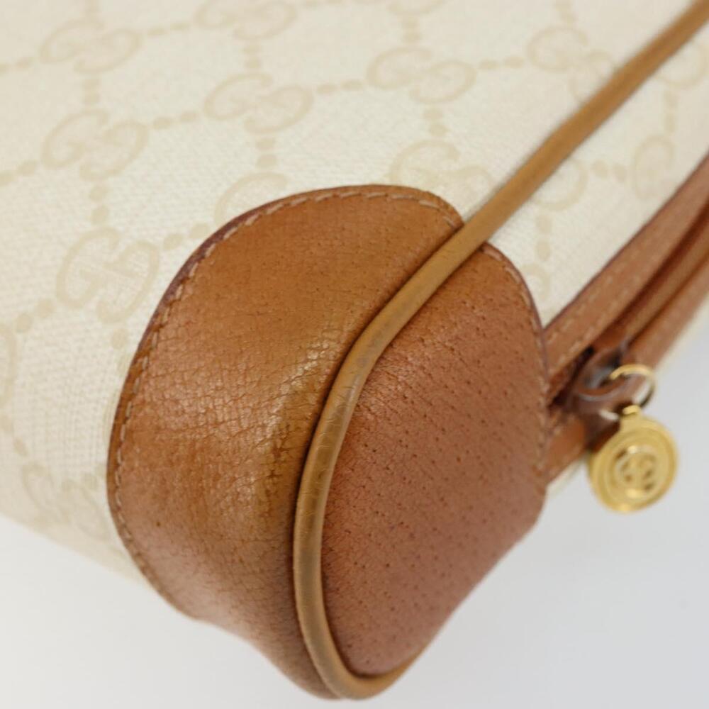 GUCCI GG Canvas Clutch Bag White Gold Auth 145972 - Picture 15 of 16